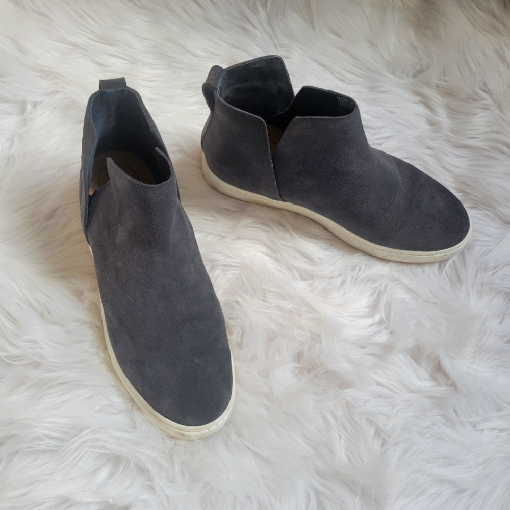 Birdies Falcon suede booties women’s 8 grey graphite water resistant